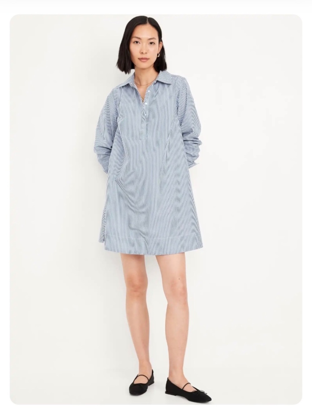 Old Navy Loose Mini Shirt dress Sz M